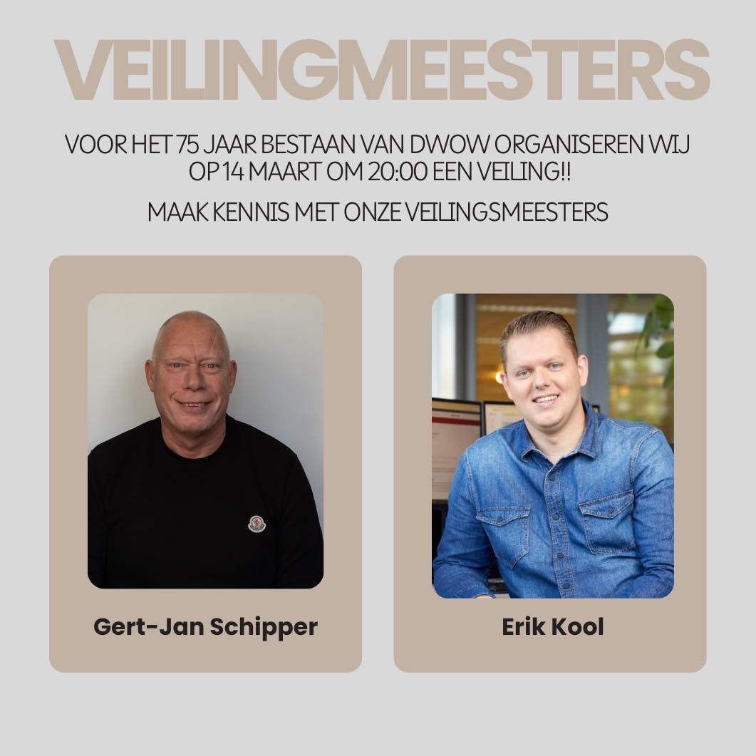 De DWOW veilingmeesters